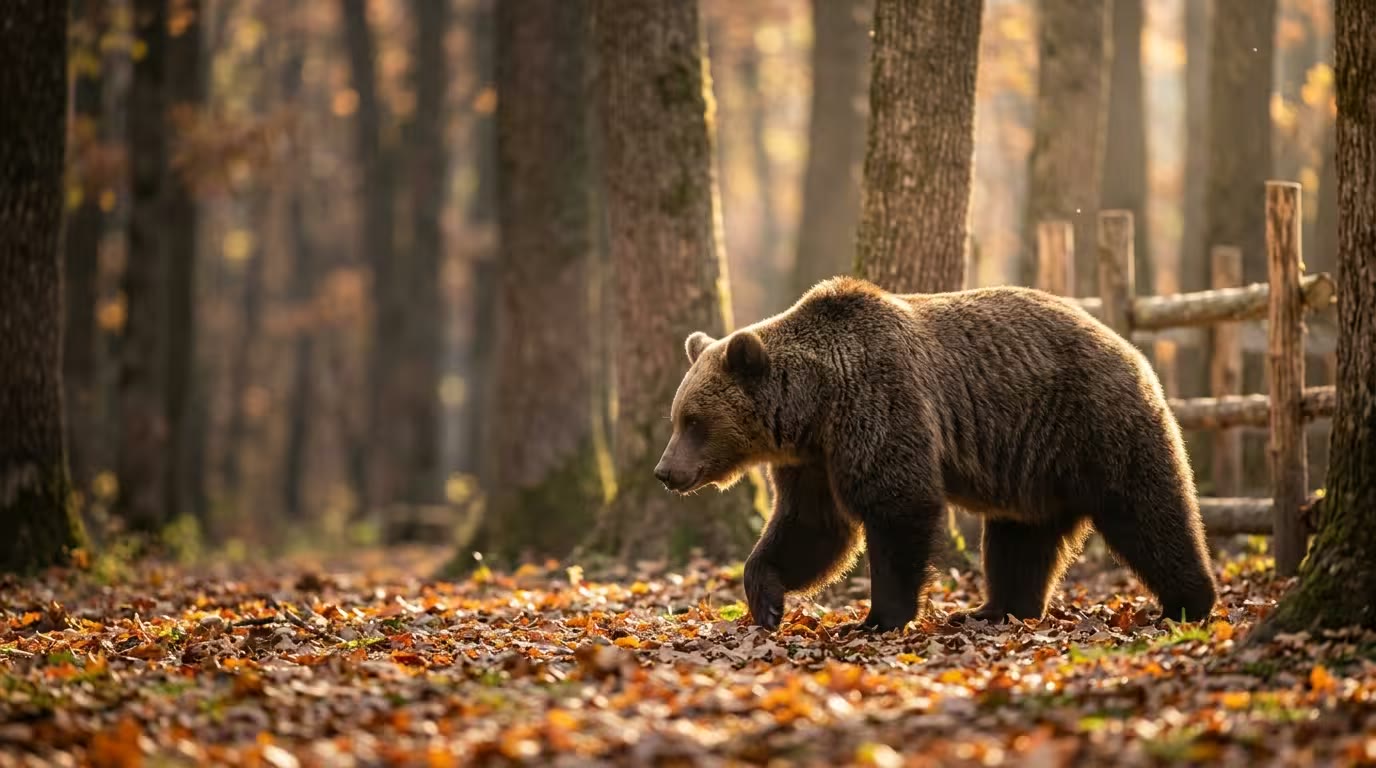 Brown bears at the Zarnesti Bear Sanctuary