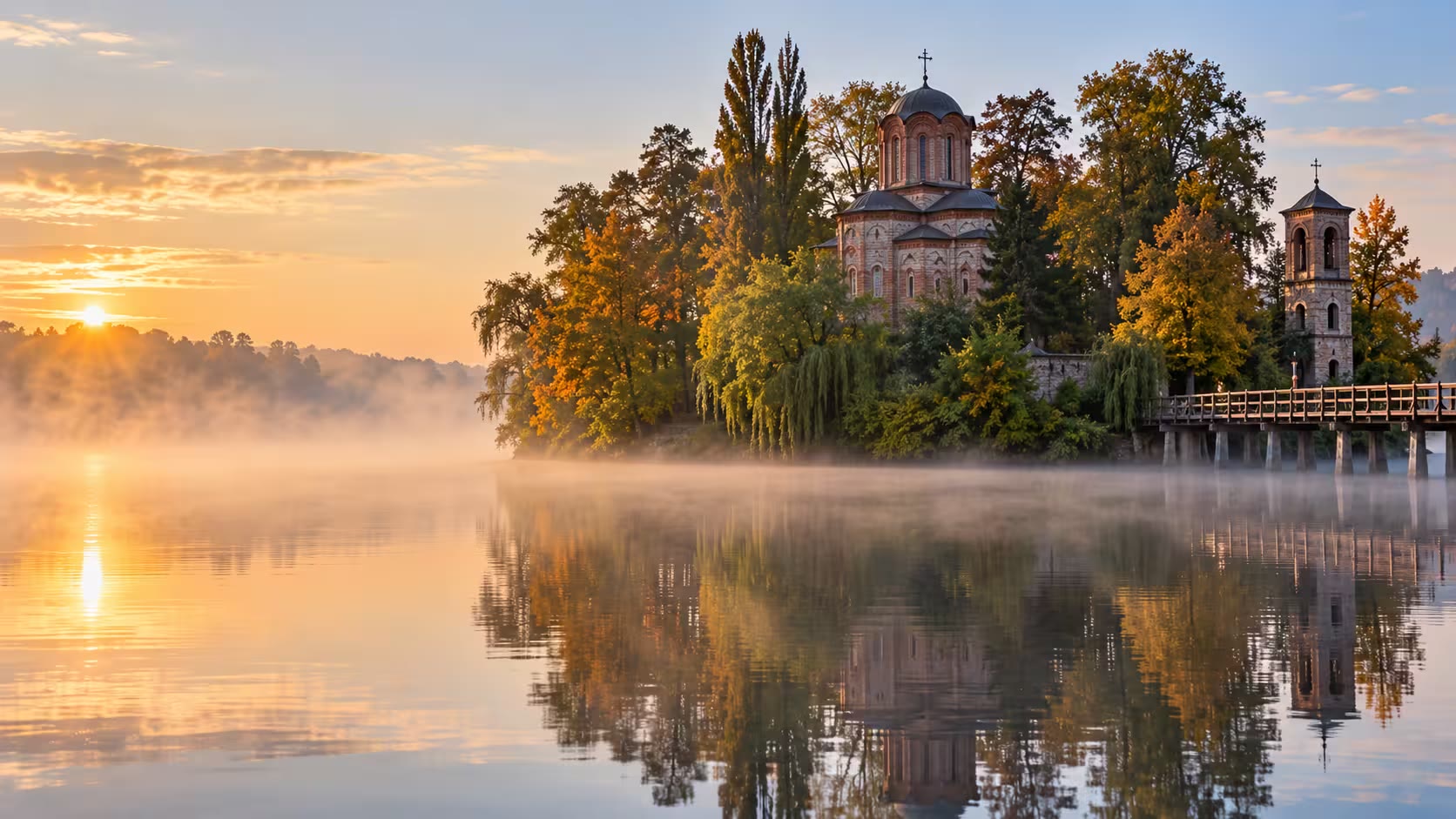 Snagov Monastery on Snagov Lake